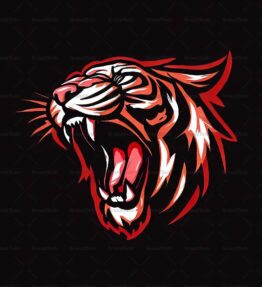 Brüllender Tiger